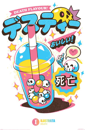 Poster Ilustrata Death Bubble Tea 61x91 5cm PP2401895 | Yourdecoration.de