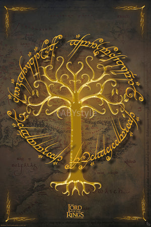 Poster Lord Of The Rings White Tree 61x91 5cm Abystyle GBYDCO655 | Yourdecoration.de