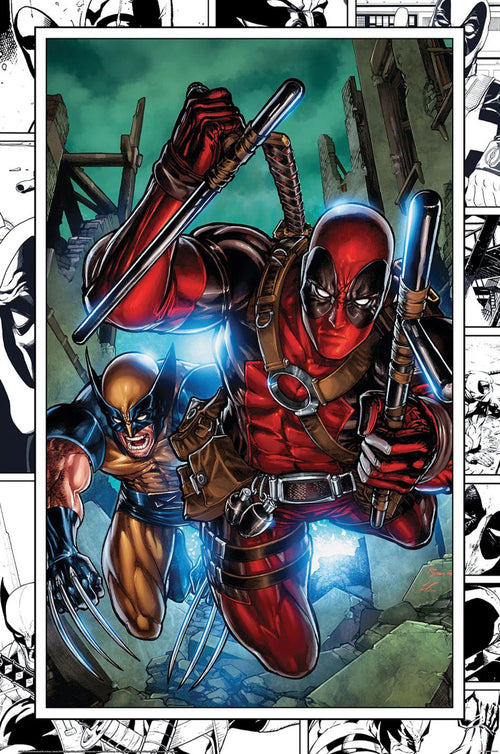 Poster Marvel Comics Wolverine and Deadpool 61x91 5cm PP2400604 | Yourdecoration.de