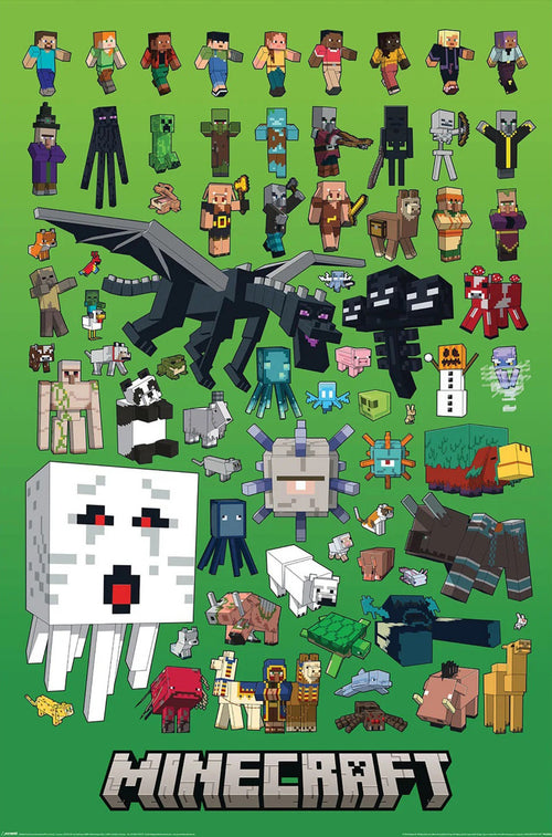 Poster Minecraft Character Montage 61x91 5cm PP2402264 | Yourdecoration.de