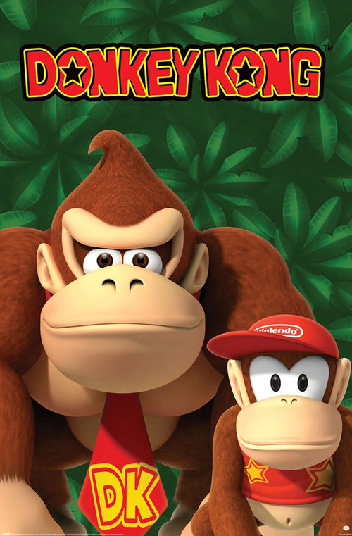 Poster Nintendo Donkey Kong And Diddy Kong 61x91 5cm PP2402574 | Yourdecoration.de