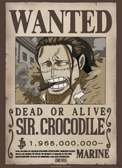 Poster One Piece Wanted Crocodile Wano 38x52cm Abystyle GBYDCO640 | Yourdecoration.de