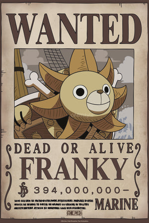 Poster One Piece Wanted Franky Wano 38x52cm Abystyle GBYDCO645 | Yourdecoration.de