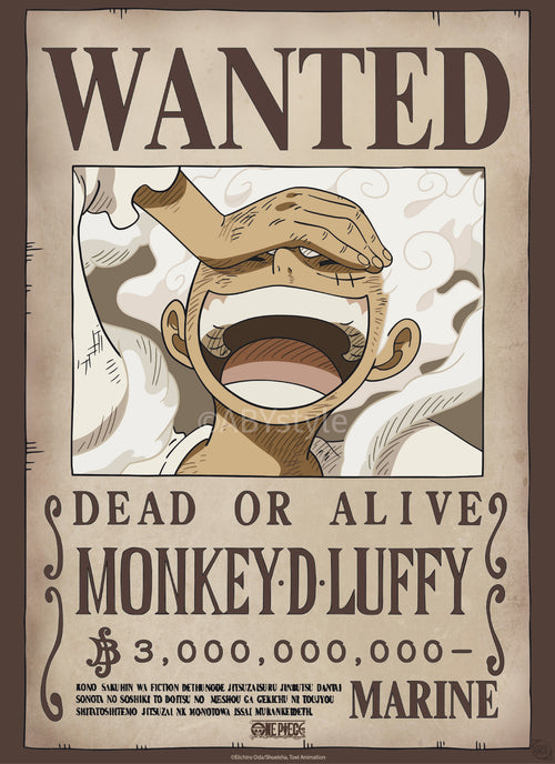 Poster One Piece Wanted Luffy Wano 38x52cm GBYDCO622 | Yourdecoration.de