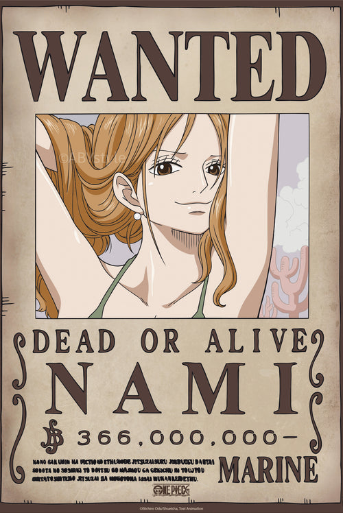 Poster One Piece Wanted Nami Wano 38x52cm GBYDCO642 | Yourdecoration.de