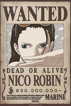 Poster One Piece Wanted Nico Robin Wano 38x52cm Abystyle GBYDCO644 | Yourdecoration.de