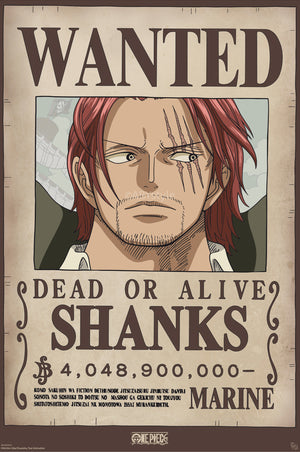 Poster One Piece Wanted Shanks Wano 38x52cm GBYDCO654 | Yourdecoration.de