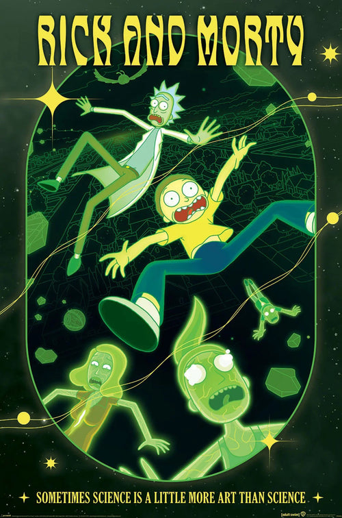 Poster Rick and Morty Rave Rickrival 61x91 5cm PP35423 | Yourdecoration.de