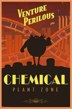 Poster Sonic The Hedgehog Venture Perilous Chemical Plant Zone 61x91 5cm Grupo Erik GPE5809 | Yourdecoration.de