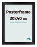 Posterrahmen 30x40cm Schwarz Matt MDF Parma Messe | Yourdecoration.de