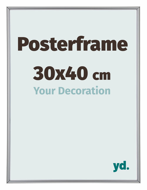 Posterrahmen 30x40cm Silber Kunststoff Paris Messe | Yourdecoration.de