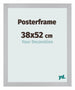 Posterrahmen 38x52cm Silber MDF Parma Messe | Yourdecoration.de