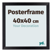 Posterrahmen 40x40cm Schwarz Matt MDF Parma Messe | Yourdecoration.de