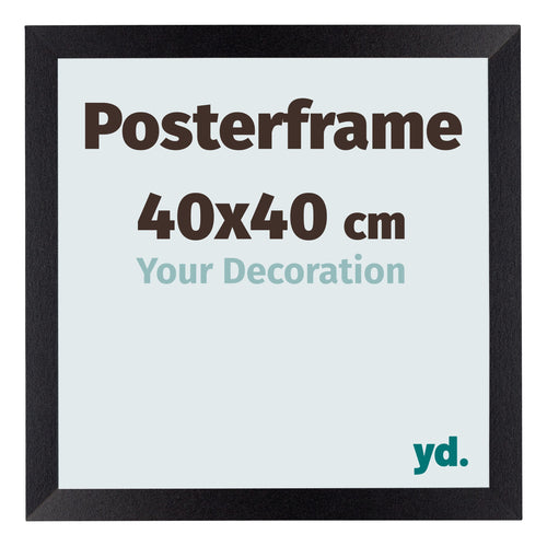 Posterrahmen 40x40cm Schwarz Matt MDF Parma Messe | Yourdecoration.de