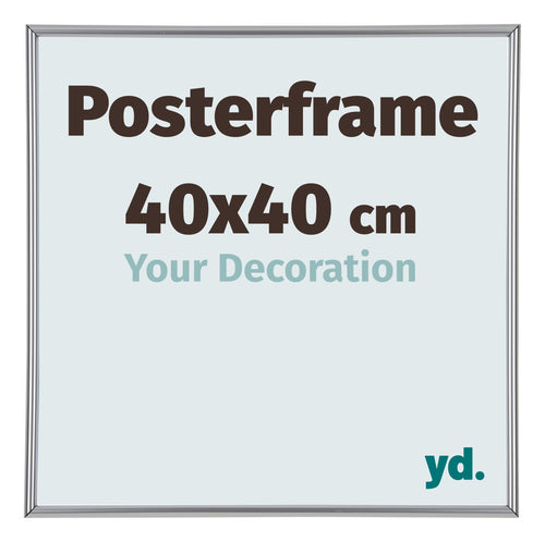 Posterrahmen 40x40cm Silber Kunststoff Paris Messe | Yourdecoration.de