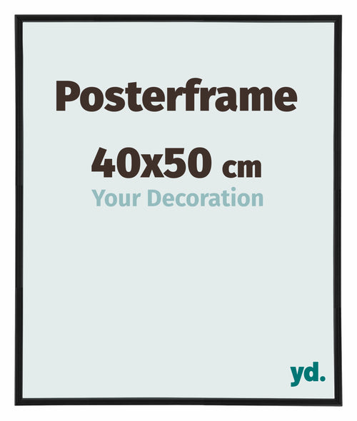 Posterrahmen 40x50cm Schwarz Matt Kunststoff Paris Messe | Yourdecoration.de