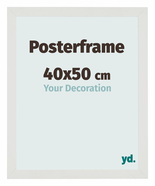 Posterrahmen 40x50cm Weiss Matt MDF Parma Messe | Yourdecoration.de