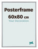 Posterrahmen 60x80cm Silber Kunststoff Paris Messe | Yourdecoration.de