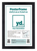 Posterrahmen 61x91,5cm Schwarz MDF Vorne Inlay | Yourdecoration.de