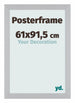 Posterrahmen 61x91,5cm Silber MDF Parma Messe | Yourdecoration.de