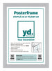 Posterrahmen 61x91,5cm Silber MDF Vorne Inlay | Yourdecoration.de