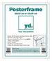 Posterrahmen Kunststoff 38x52cm Weiss Hochglanz Vorne Messe | Yourdecoration.de