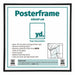 Posterrahmen Kunststoff 40x40cm Schwarz Matt Vorne Messe | Yourdecoration.de