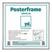 Posterrahmen Kunststoff 40x40cm Silber Vorne Messe | Yourdecoration.de