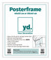 Posterrahmen Kunststoff 40x50cm Weiss Hochglanz Vorne Messe | Yourdecoration.de