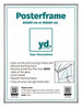 Posterrahmen Kunststoff 60x80cm Silber Vorne Messe | Yourdecoration.de