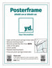 Posterrahmen Kunststoff 60x80cm Weiss Hochglanz Vorne Messe | Yourdecoration.de