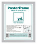 Posterrahmen MDF 38x52cm Matt Silber Vorne Messe | Yourdecoration.de