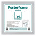 Posterrahmen MDF 40x40cm Matt Silber Vorne Messe | Yourdecoration.de