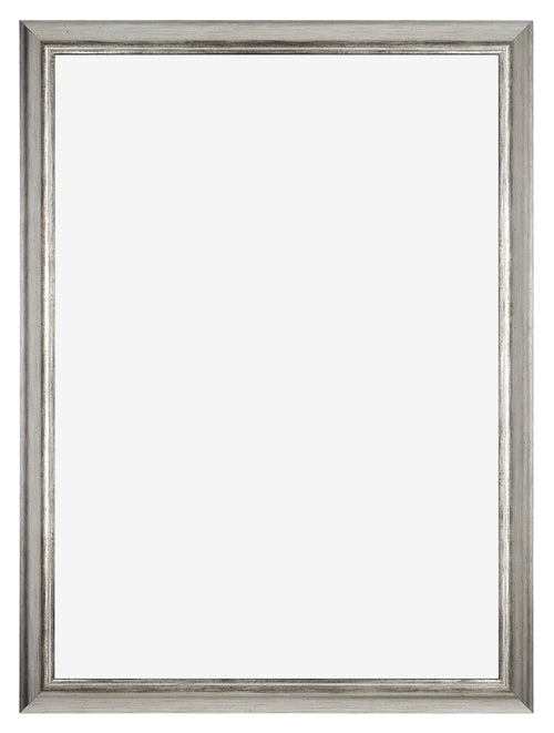 Sheffield Holz Bilderrahmen 60x84cm Silber Schwarz Gewischt Vorne | Yourdecoration.de