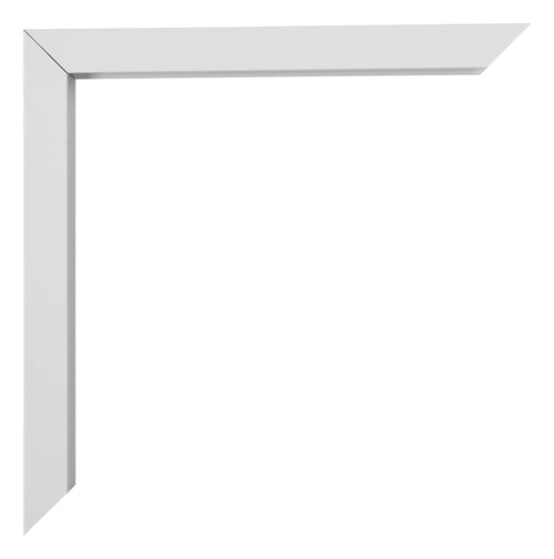 Virginia Aluminium Bilderrahmen 18x24cm Weiss Ecke | Yourdecoration.de