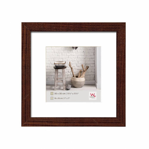 Walther Design Home Holz Bilderrahmen 30x30cm Nussbaum | Yourdecoration.de