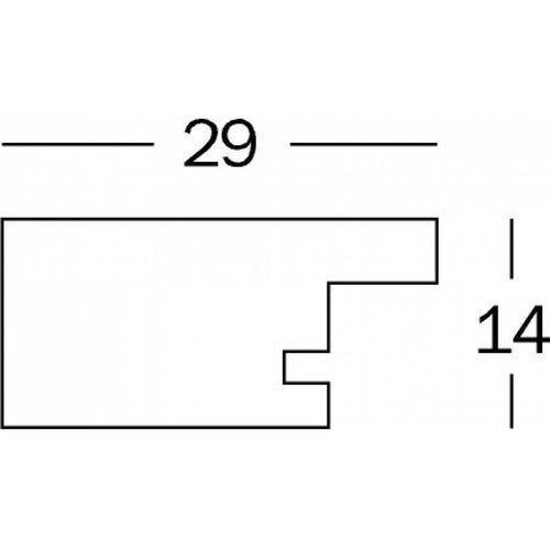Walther Design Home Holz Bilderrahmen 30x45cm Natur Profil Querschnitt | Yourdecoration.de