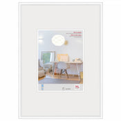 Walther Design New Lifestyle Kunststoff Bilderrahmen 42x59 4cm A2 Weiss Vorne | Yourdecoration.de