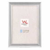 Walther Design New Lifestyle Kunststoff Bilderrahmen 7x10cm Silber Vorne | Yourdecoration.de