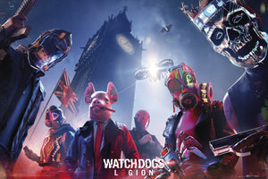 Watch Dogs Keyart Legion Poster 91 5X61cm | Yourdecoration.de