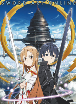 Sword Art Online Asuna And Kirito Aincrad Poster 38X52cm | Yourdecoration.de