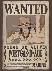 Abystyle Gbydco258 One Piece Wanted Ace Poster 38x52cm | Yourdecoration.de