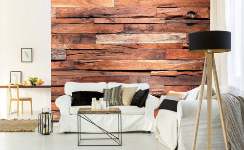 Dimex Wooden Wall Fototapete 375x250cm 5-Bahnen Interieur | Yourdecoration.de