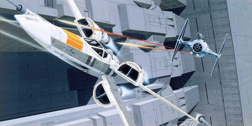 Komar Star Wars Classic RMQ X-Wing vs TIE-Fighter Vlies Fototapete 500x250cm 10-bahnen | Yourdecoration.de