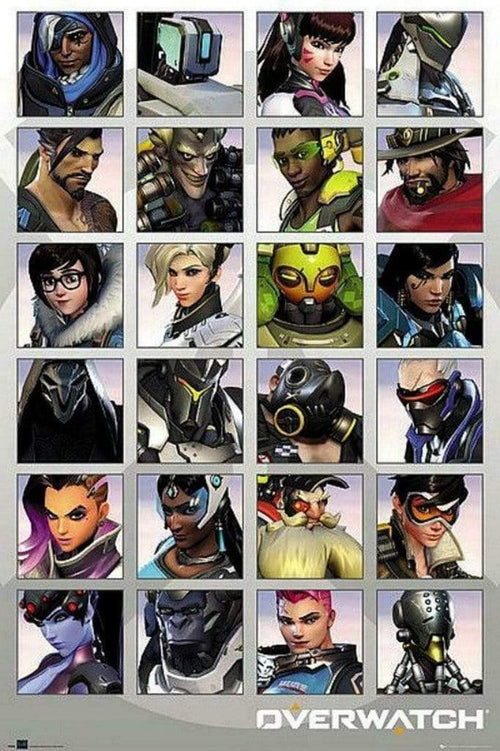 GBeye Overwatch Character Portraits Poster 61x91,5cm | Yourdecoration.de