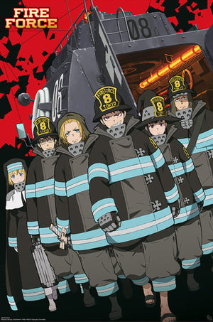 Gbeye GBYDCO109 Fire Force Key Art S1 Company 8 Poster 61x 91-5cm | Yourdecoration.de