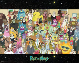 GBeye Rick and Morty Cast Poster 50x40cm | Yourdecoration.de