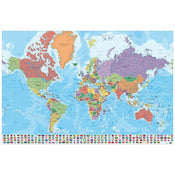 Grupo Erik GPE5127 Map World Ita Physical Politic Poster 91,5X61cm | Yourdecoration.de