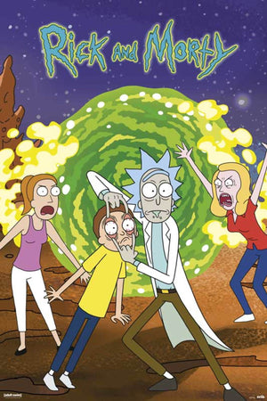 Grupo Erik GPE5237 Rick And Morty Portal Poster 61X91,5cm | Yourdecoration.de