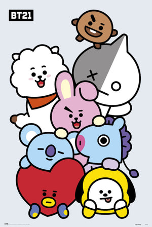 Grupo Erik GPE5357 Bt21 Characters Poster 61X91,5cm | Yourdecoration.de